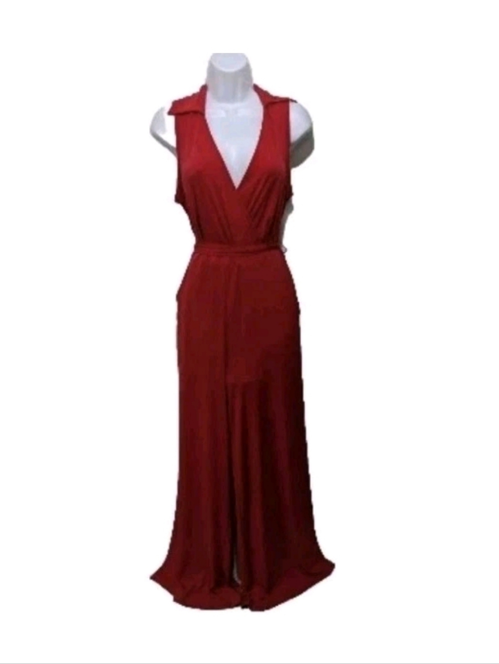 NWT Nina Leonard Wide Leg Jumpsuit S City #drs3.4